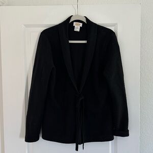 Vintage Talbots Belted Open Cardigan Sweater Size Large